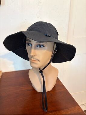NEW NIKE Adult Unisex APEX Zip Wide Brim Bucket Hat Sports Cap-Black HJ7135-010